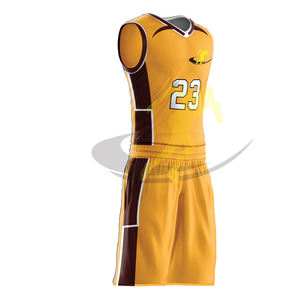 Uniformes de basket-ball en tissu polyester 100% personnalisés OEM nouveau design avec haute respirabilité prix d'usine bon marché - Product Image 5