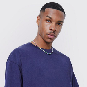 High Quality Men's Oversized Navy Blue T-<b>Shirt</b> With Green Heart Pattern Short Sleeve O-Neck Casual Wear T-<b>Shirt</b> - Product Image 5