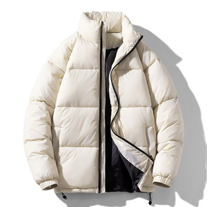 Veste matelassée en toile respirante pour homme, style streetwear, personnalisable, avec poche avant pour logo et capuche - Product Image 6