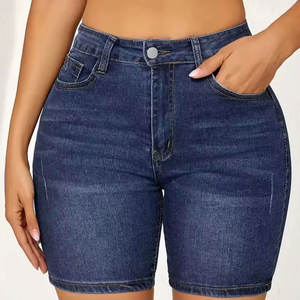 Shorts de Mezclilla para Mujer, Diseño Personalizado OEM, Cintura Media, Venta Directa de Fábrica, Tela Transpirable - Product Image 1