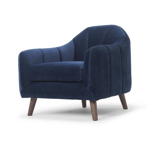 Sillón Individual Hecho a Mano GSD68007, Tapizado en Terciopelo Multicolor, Acolchado y Reclinable, para Hogar, Oficina y Ocio - Product Image 1