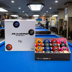 Bolas de Billar Diamond - Set de TV con Pantalla de 57.15mm para Pool Flip |   Edición de Partido de TV |   Hecho en Corea |   Resina Fenólica - Product Image 1