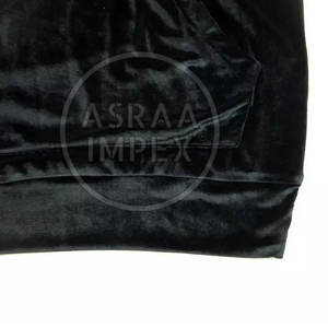 Chándal de Terciopelo para Hombre, Talla Grande, Personalizable OEM, Color Sólido, con Capucha y Cierre de Cordón, Ropa Casual de Invierno - Product Image 5