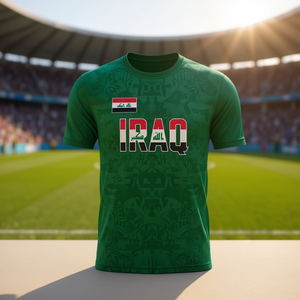 Conjunto de Camiseta de Fútbol de Irak con Nombre y Número Personalizados para la Copa Mundial 2026, Ropa para Fanáticos - Product Image 3