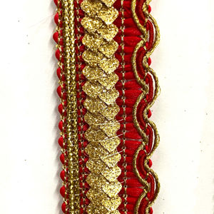 ผ้าโพลีเอสเตอร์สีเมทัลลิกตัดขอบลูกไม้โครเชต์ปรับแต่งได้สำหรับรองเท้าและเสื้อผ้า - Product Image 1