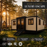 Studio de yoga pliable de style zen, cabane de retraite de bien-être de luxe pour complexe écologique