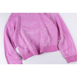 Nouvel arrivage Streetwear de haute qualité lavage lourd 100% coton Triple poche trou parfait en détresse sweats à capuche et sweat-shirts pour hommes - Product Image 3