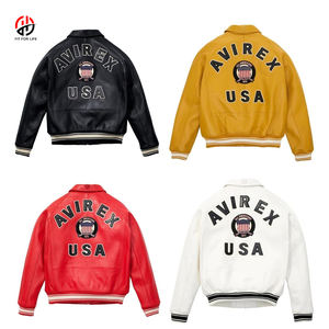 جاكيت أفيريكس جلد البقر الأصلي الكلاسيكي المخصص بالجملة عالي الجودة الأكثر مبيعًا - Product Image 6