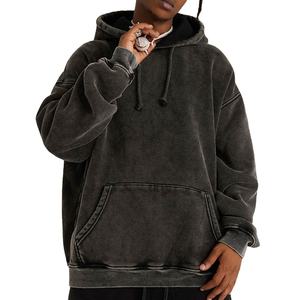 Meilleure vente de sweats à capuche lavés à l'acide pour hommes respirants confortables à séchage rapide anti-rides tissu doux sweats à capuche durables pour hommes - Product Image 2