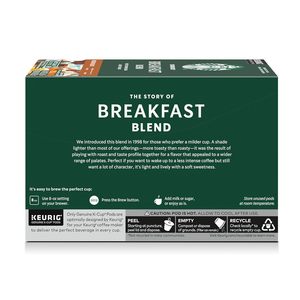 Cápsulas de Café <span class=keywords><strong>Starbucks</strong></span> K-Cup, Tueste Medio, Café <span class=keywords><strong>Caliente</strong></span> o Helado, Mezcla para Desayuno, 40 Cápsulas Keurig - Product Image 5