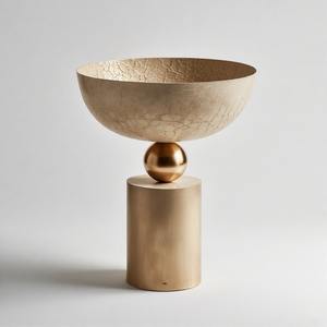 ชามเสิร์ฟอลูมิเนียมหรูหราทำมือทรงกลมแบบกำหนดเองสำหรับใช้ในบ้าน โรงแรม งานแต่งงาน และตกแต่งบ้าน รุ่น Queen's Table Regal - Product Image 6