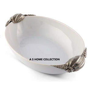 ชุดชามรับประทานอาหารเครื่องใช้ในครัวเครื่องใช้ในครัวสำหรับงานเลี้ยงดีไซน์ใหม่หรูหราเคลือบเงาทำจากโลหะอลูมิเนียม - Product Image 4