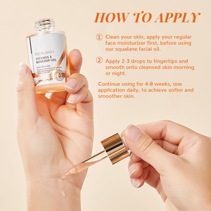 Yüz hidrat için özel etiket Squalane + E vitamini kuşburnu yağı nemlendirici izleri ve streç işaretleri azaltmak - Product Image 5