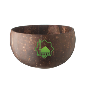 Venta al por mayor personalizado Ramadan Mubarak impreso cuenco de cáscara de coco para ensalada de batido regalo para árabe hecho en Vietnam - Product Image 1