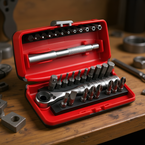 Juego de herramientas de trinquete reversible y brocas surtidas Usag de 31 piezas - Product Image 3