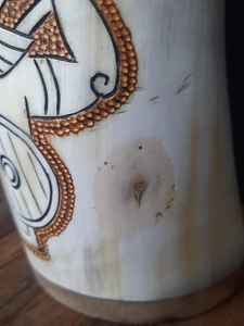 Handmade Natural Horn Mug, Rustic Eco-Friendly Drinkware, Durable Stylish Cup, Perfect for Coffee, Tea, <b>Whisky</b>, Gift Occasions - Product Image 5