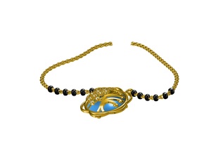 Último diseñador tradicional 18K oro Mangalsutra colgante alta venta nueva tendencia joyería fina para compromiso de boda o regalo - Product Image 4