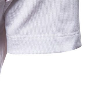 Polo de Golf Personalizado con Logotipo Impreso para Hombre, Camiseta Casual de Manga Corta de Alta Calidad, Tejido de Punto Sólido, Diseño en Blanco - Product Image 6