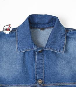 Venta al por mayor de alta demanda de nuevo diseño de camisa de mezclilla con lavado ácido de color sólido de algodón Casual nuevo estilo camisas de mezclilla - Product Image 5