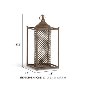 Aluminium Grave <b>Lantern</b> With Leaf Motif Custom Colours Indoor and Outdoor Home & Garden <b>Decoration</b> Lightning Classic Design - Product Image 4