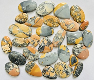 AAA + grado calidad Natural Maligano jaspe cabujón piedra conglomerada de piedras preciosas sueltas para la fabricación de joyas Maligano jaspe piedra, - Product Image 1