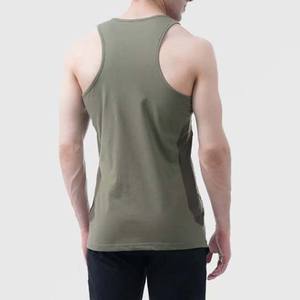 Camisetas sin mangas de entrenamiento para hombre de etiqueta privada, ropa de Fitness de algodón transpirable para gimnasio, ropa de calle informal de punto, camisetas - Product Image 2