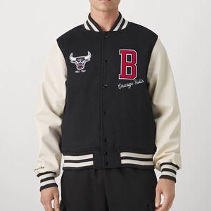 Veste universitaire 100% laine pour hommes Letterman College Bomber Jacket Baseball Jacket pour vêtements d'hiver Vente en gros avec logo personnalisé - Product Image 1