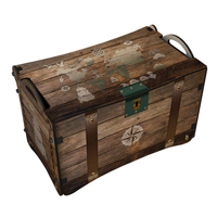 Caja de madera para almacenamiento de juguetes para niños, con tapa, con ruedas, organizador para habitación