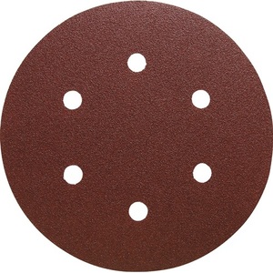 KLINGSPOR PS 22 K GLS 3 Disco de Pulir Adhesivo Grano 60 150mm para Madera/Metal 6 Agujeros Paquete de 50 - Product Image 1