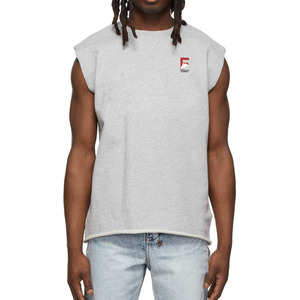 Camiseta sin mangas de algodón informal para hombre, Camiseta deportiva de LICRA de secado rápido para gimnasio, venta al por mayor, ropa deportiva estampada, diseño de punto para correr - Product Image 4