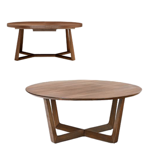 Juego de mesa de restaurante al por mayor, patio moderno de jardín, juego de mesa y silla de comedor de exterior de madera para muebles de hotel - Product Image 5