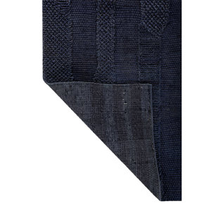 Alfombras Rectangulares Hechas a Mano Nomadic Threads PDJT-748, Tejidas Planas en Yute y Cáñamo con Rayas Azules, para Entrada, Dormitorio y Pasillo - Product Image 5