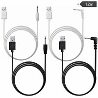 Cable de carga de CC de 2,5mm de repuesto para masajeadores de varita vibratoria y juguetes Cable de carga USB rápido 1,2 metros/3,94 pies para impresoras