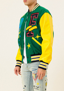 New Arrival Letterman Baseball College <b>Varsity</b> <b>Jacket</b> Waterproof Reversible Chenille Patches Spring Season Comfort - Product Image 2