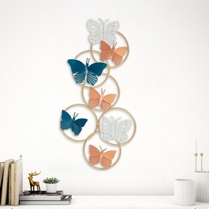 Trendy Modern <b>Design</b> Iron Metal <b>Wall</b> Art Panel Superb Outdoor Home Decorative Hanging Interior Use Custom <b>Frame</b> Size Christmas - Product Image 2