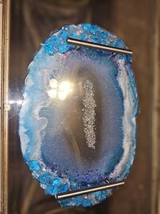 ถาดเรซิ่นขัดเงาพร้อมที่รองแก้ว ทำด้วยมือ ปรับแต่งได้ ชุดตกแต่งสำหรับใช้ในบ้าน ร้านกาแฟ ร้านอาหาร - Product Image 6