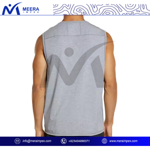 Débardeur sportif de gymnastique à séchage rapide pour hommes, chemise sans manches respirante pour l'entraînement d'été - Product Image 4
