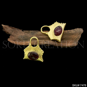 Ensemble de bijoux en pierres précieuses plaqué or, boucles d'oreilles, bague réglable et pendentif avec chaîne SKU7478 - Product Image 3