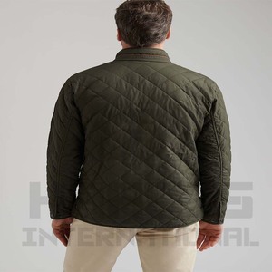 Chaqueta de bombardero de invierno de nailon de alta calidad de marca 2025 para hombre, cortavientos de satén tejido transpirable con revestimiento alto, venta al por mayor - Product Image 3