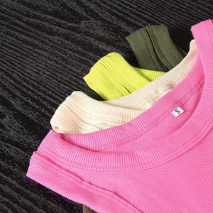 TESSSUTO <b>Women's</b> Basic Cotton Ribbed Fitted <b>Tank</b> <b>Top</b> Casual Custom Design Plain Knitted Fabric Breathable <b>women's</b> <b>tank</b> <b>tops</b> - Product Image 4