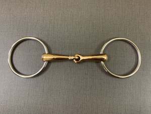 Vente en gros d'anneau libre de haute qualité en acier inoxydable, cuivre, embout à joint unique, meilleur Offre Spéciale d'équitation OEM Western Bits - Product Image 2