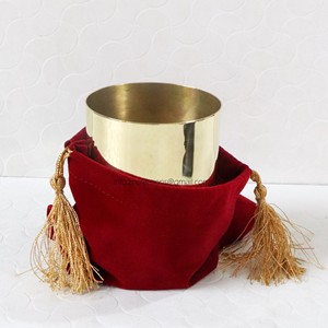 Récipient à bougie personnalisé en laiton massif 16 Oz bocaux à bougie vides Récipient de luxe pour la décoration intérieure - Product Image 5