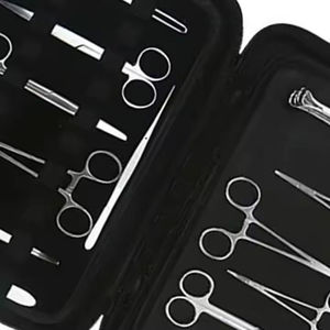 Juego de Instrumentos Quirúrgicos Veterinarios Manuales de Alta Calidad, Acero Inoxidable, Kit de Cirugía Básica para Operaciones de Animales Grandes, CE - Product Image 3