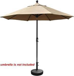 Con supporto in acciaio riempita d'acqua per giardino rotondo con giardino per <span class=keywords><strong>prato</strong></span> pesante Patio esterno mercato giardino basamento ombrello - Product Image 6