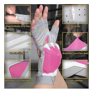 ถุงมือยกน้ำหนักแฟชั่นใหม่สำหรับกิจกรรมกลางแจ้ง คุณภาพสูง ผลิตจากไนลอน/โพลีเอสเตอร์ ทนทาน แห้งเร็ว ปรับแต่งได้ - Product Image 2