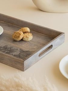 Plateaux de service rectangulaires en bois durables et écologiques faits à la main pour la restauration, desserts et sushis - Product Image 4