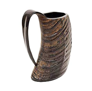 Tasse traditionnelle en corne de buffle avec une superbe tasse finie polie Buffalo Norse Drinking Viking Horn Mug Wholesale - Product Image 4