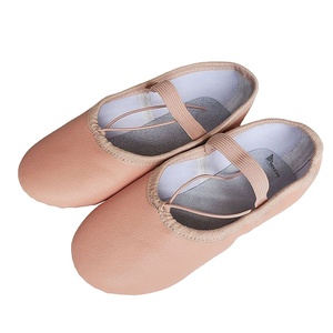 Chaussons de danse en cuir véritable à semelle souple, légers, flexibles et confortables pour l'entraînement unisexe – Vente en gros - Product Image 1
