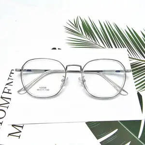 ホット販売ファッション眼鏡フレーム混合素材と金属ユニセックス処方メガネ