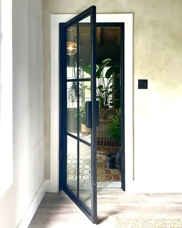 أحدث الأبواب الفرنسية المقدمة المُقاسية البسيطة والمزدوجة ذات الزجاج المُخفف